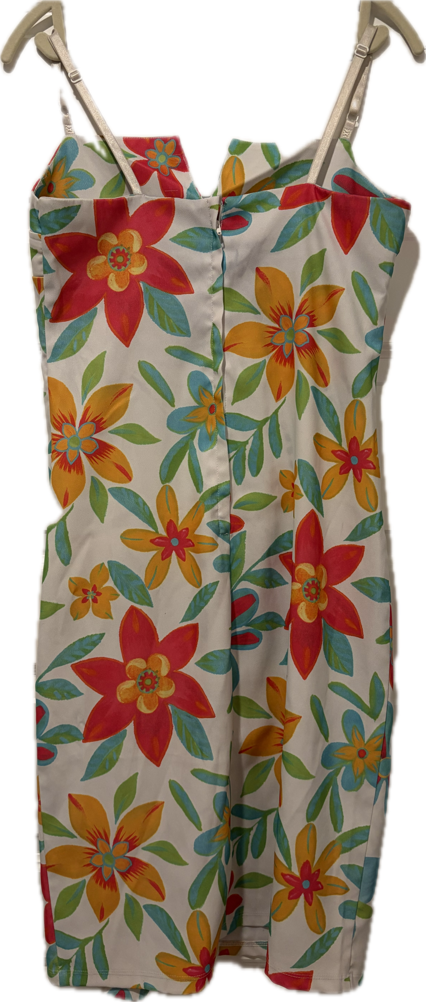 Tropical Floral Print Dress