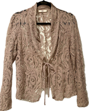 Tie Front Lace Cardigan