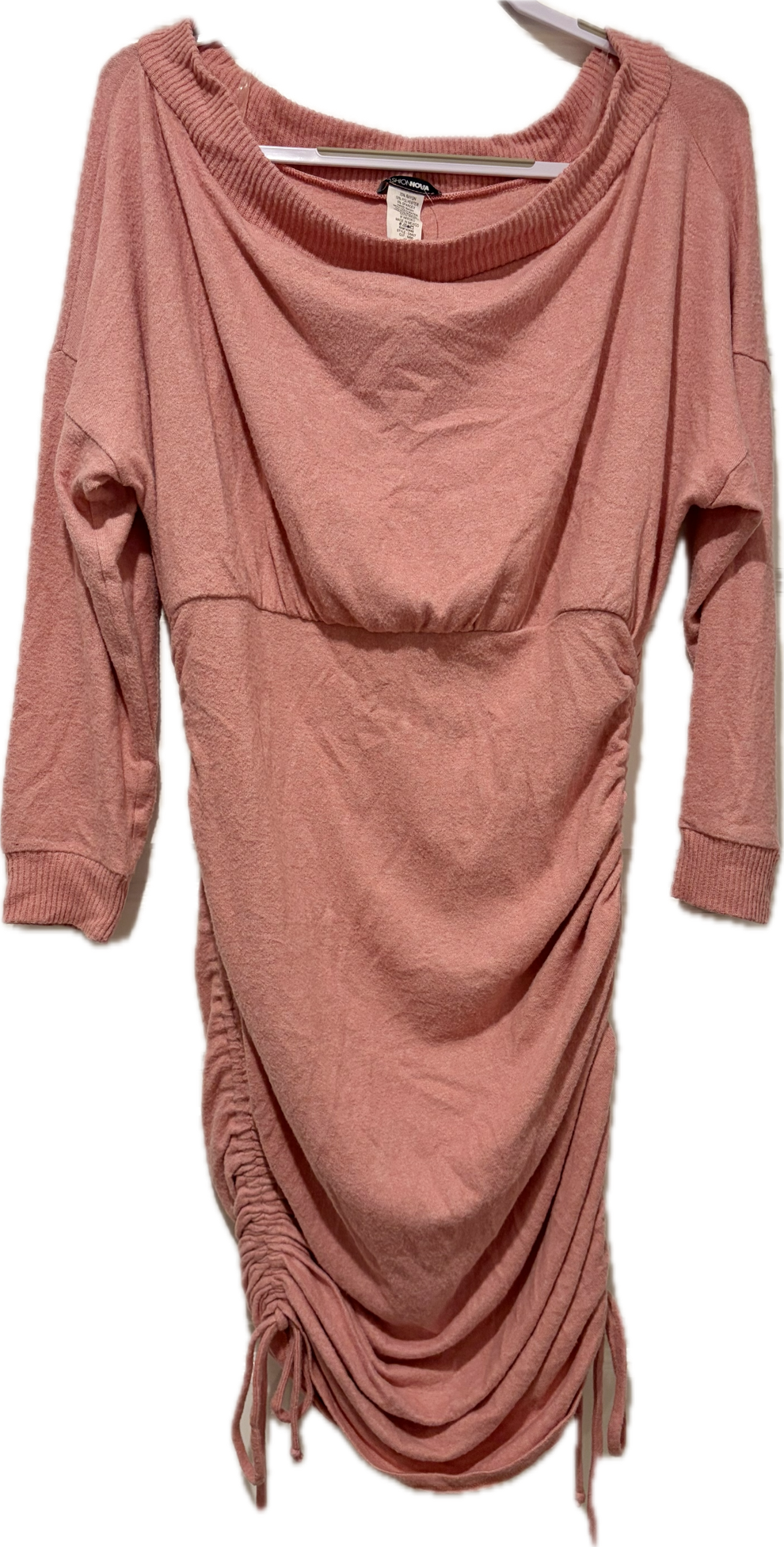 Fashion Nova Shirred Plus Curve Sweater Dress