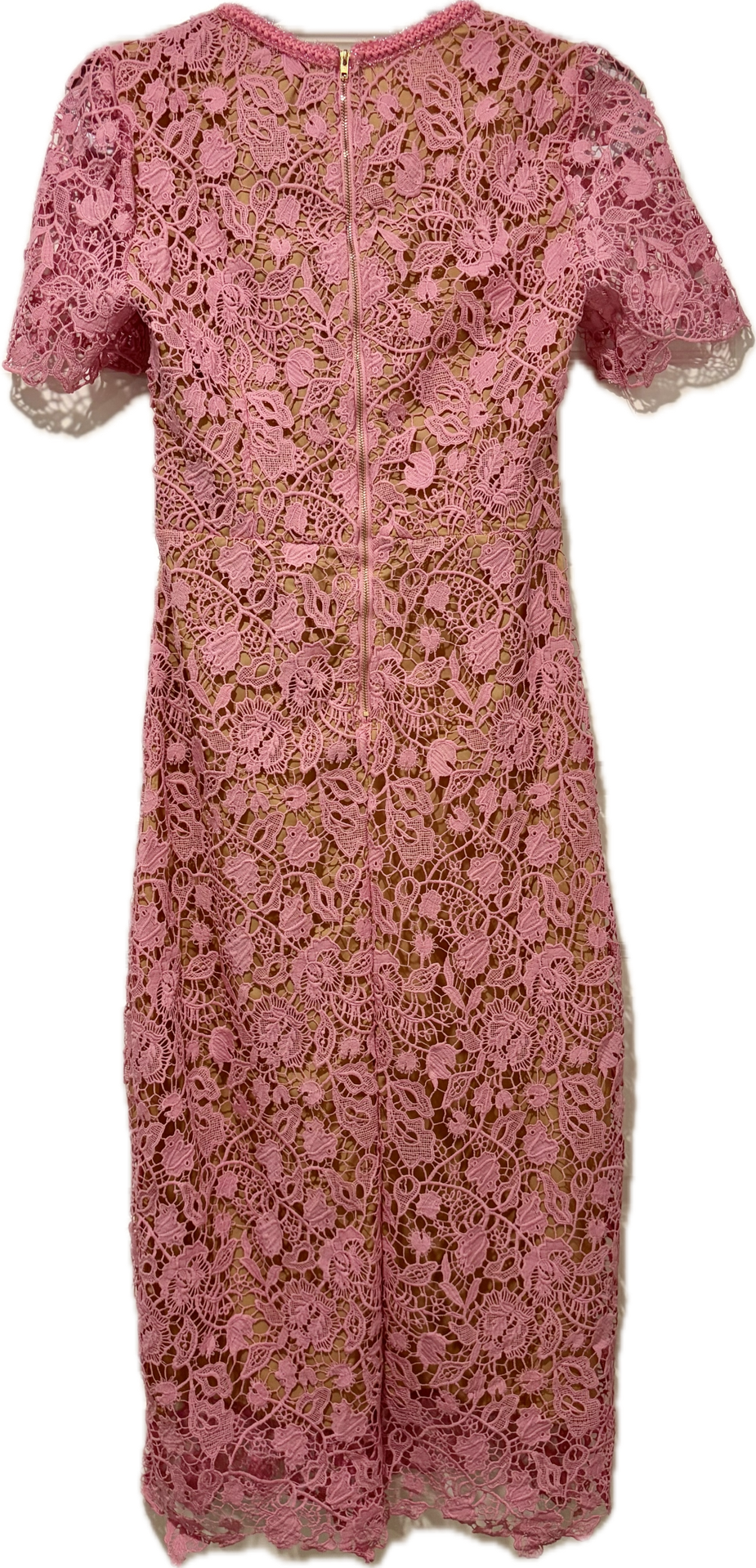 Chanel Inspired Embroidered Lace Dress