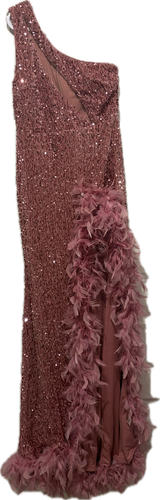 Nova Luxe Sequin Feather Dress