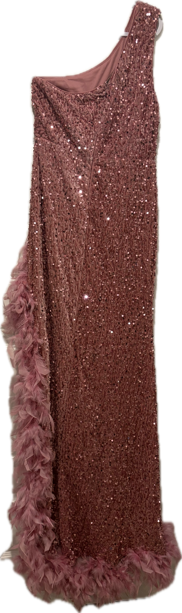 Nova Luxe Sequin Feather Dress