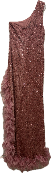 Nova Luxe Sequin Feather Dress