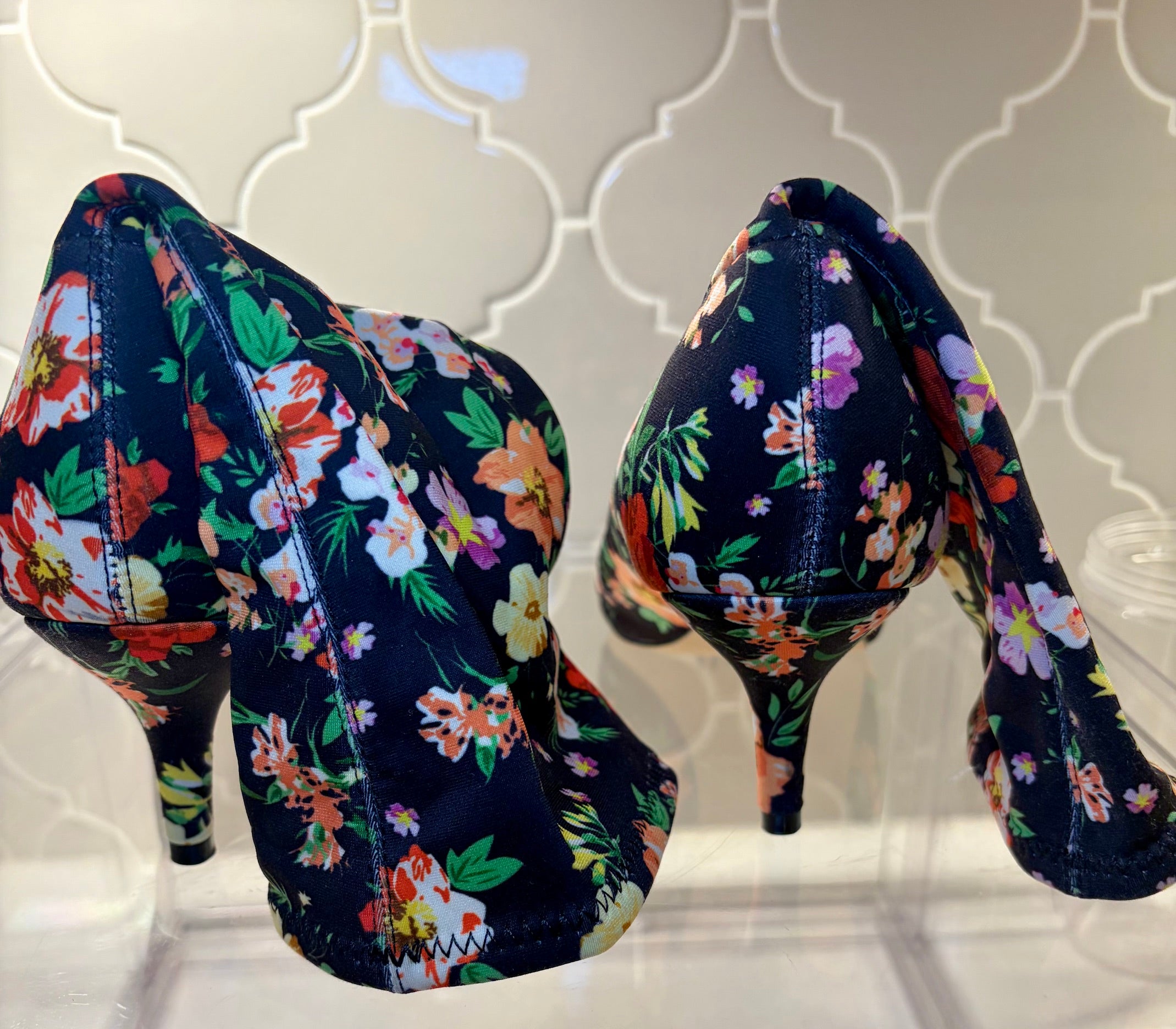 Floral Fabric Booties