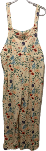 Plus Curve Floral Overalls