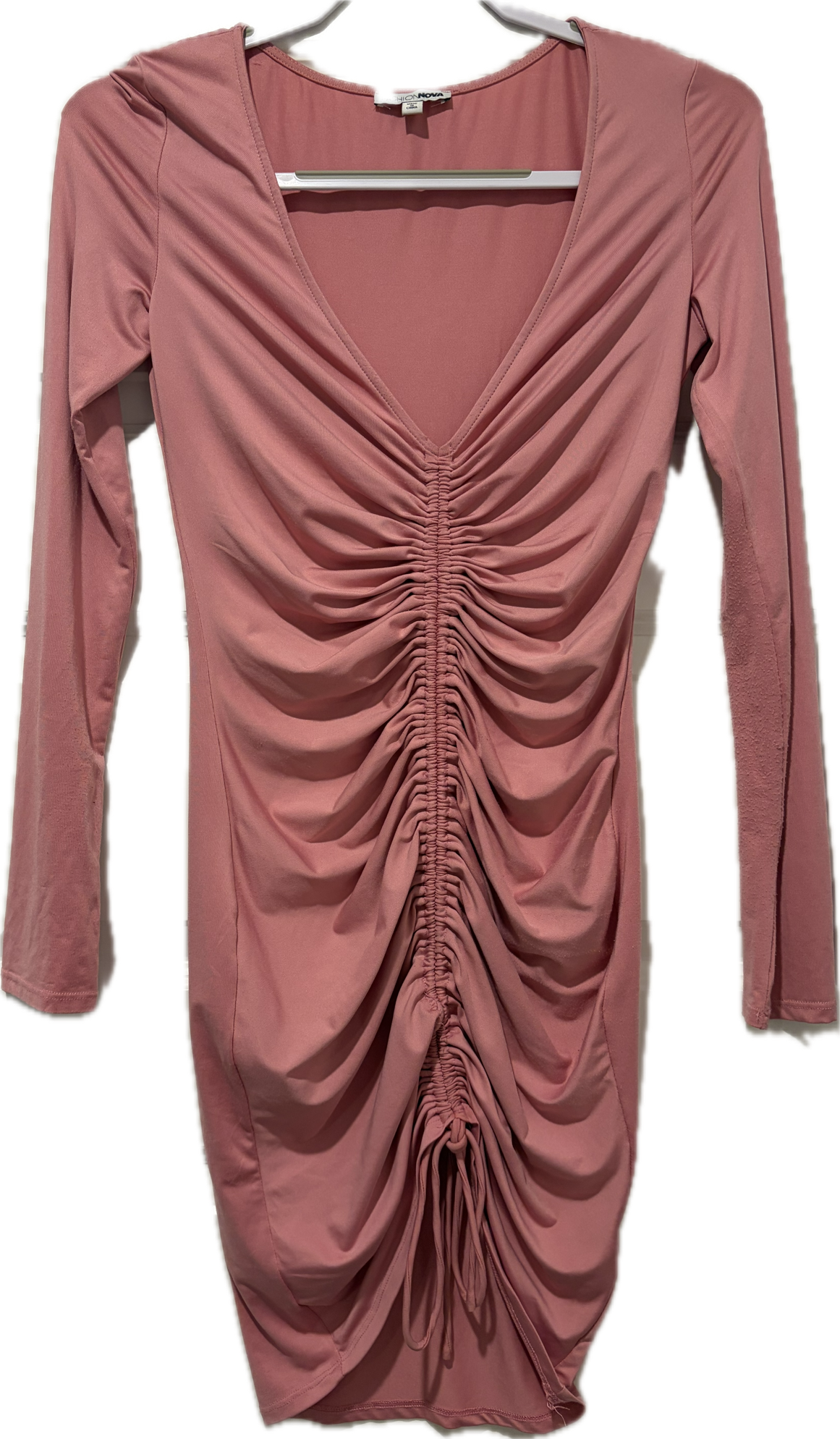 Fashion Nova Shirred Dress
