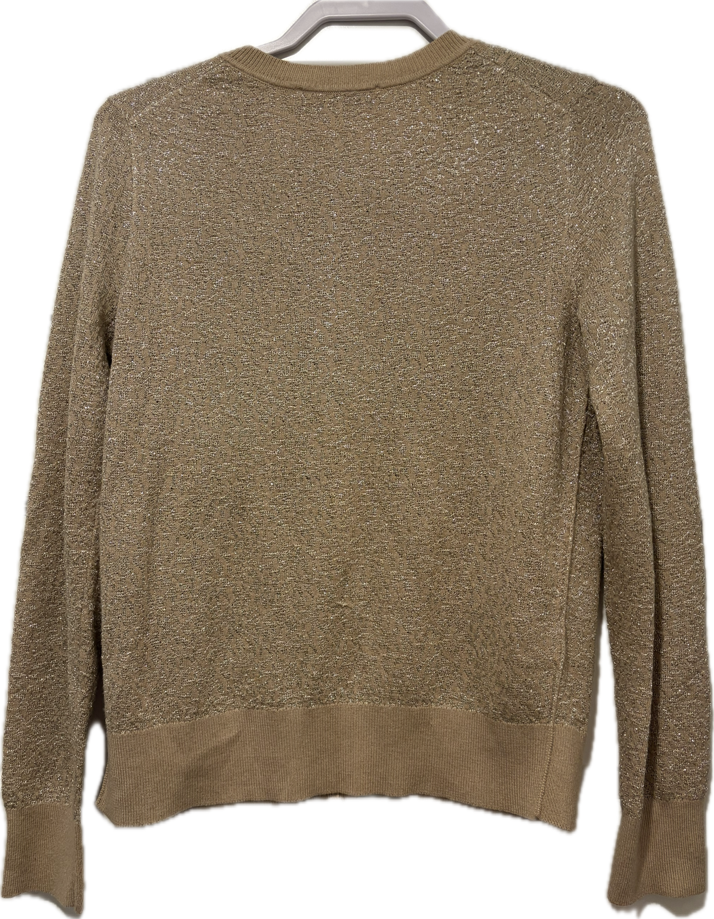 Ann Taylor Loft Gold Metallic Cardigan