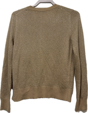 Ann Taylor Loft Gold Metallic Cardigan
