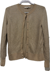 Ann Taylor Loft Gold Metallic Cardigan