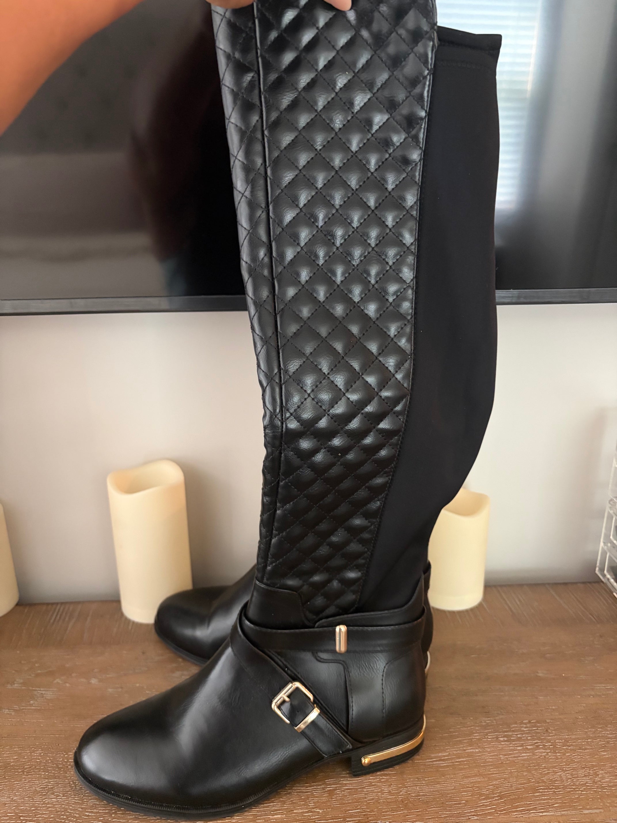 Classic Quilted Riding Boots