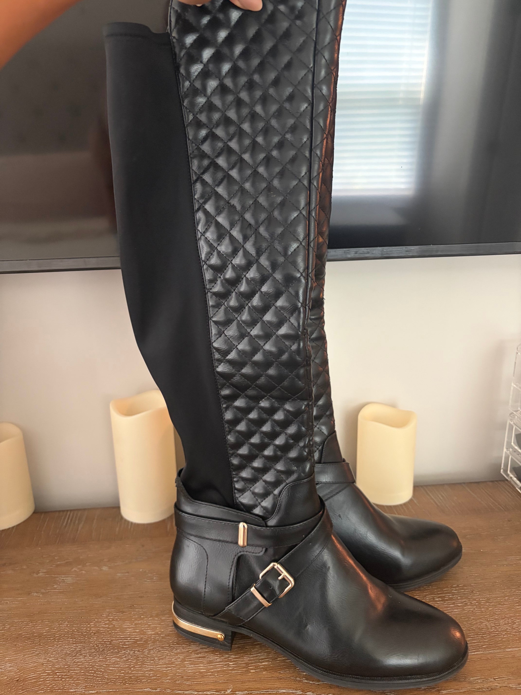 Classic Quilted Riding Boots