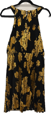 Gold & Black Pleated Dress