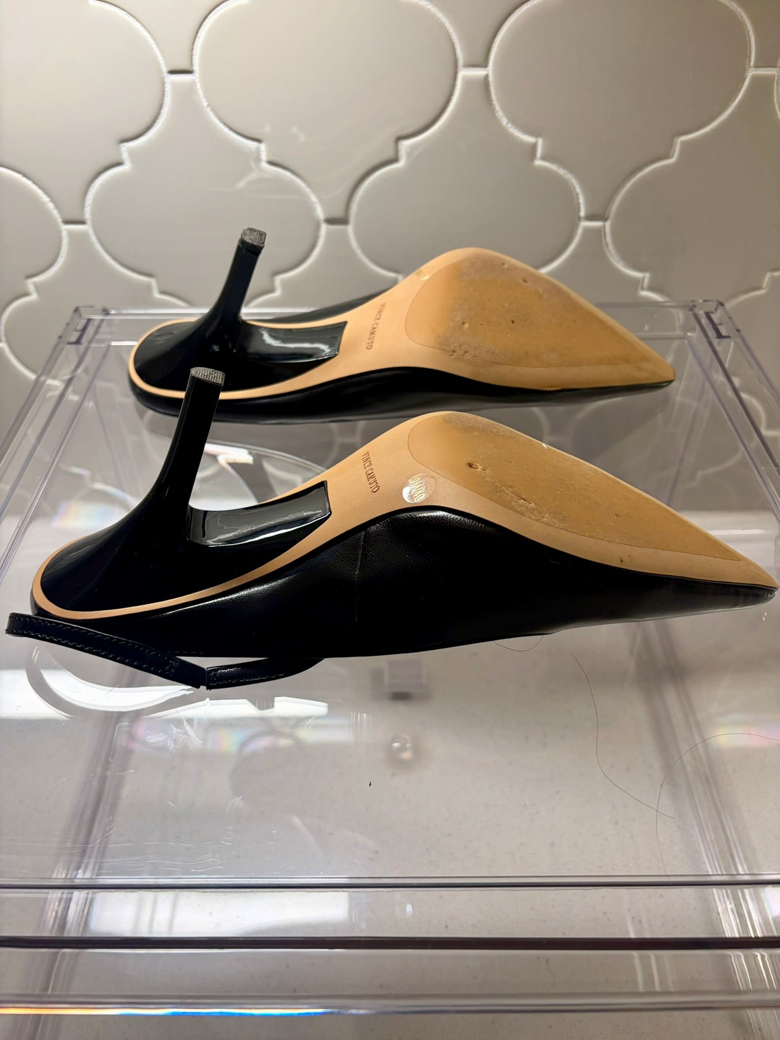 Vince Camuto Leather Slingback Sandals